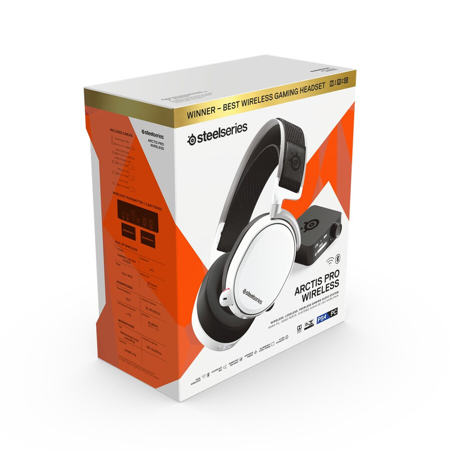 arctis pro trådløs - hvid