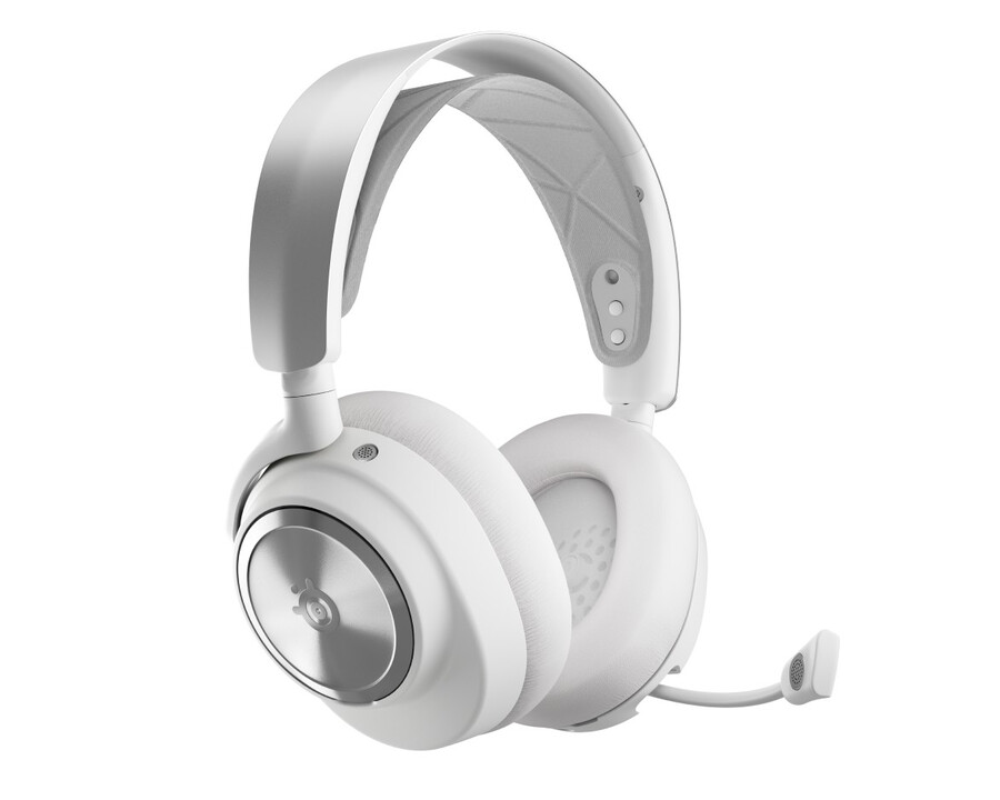 arctis nova pro trådløs til pc playstation - hvid