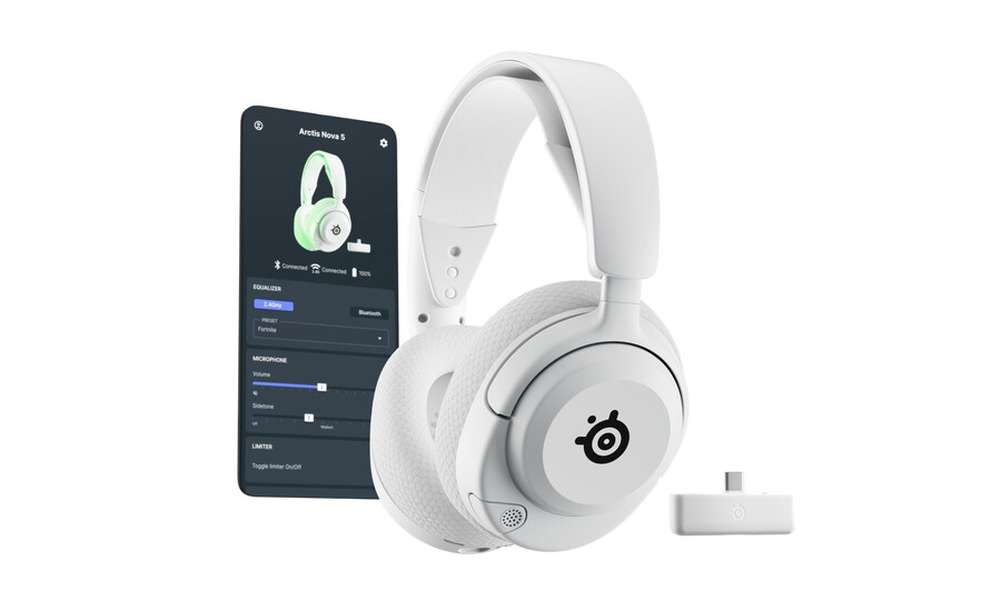 arctis nova 5x trådløs - hvid