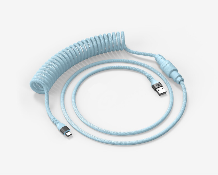 spiralkabel pastelblå